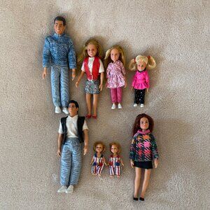 FULL HOUSE DANNY'S FAMILY & JESSE'S FAMILY DOLLS for Age 3+ Years